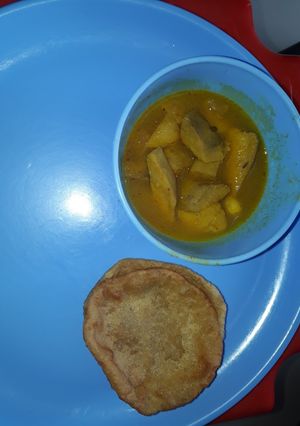 A picture of Elephant foot yam / suran curry.