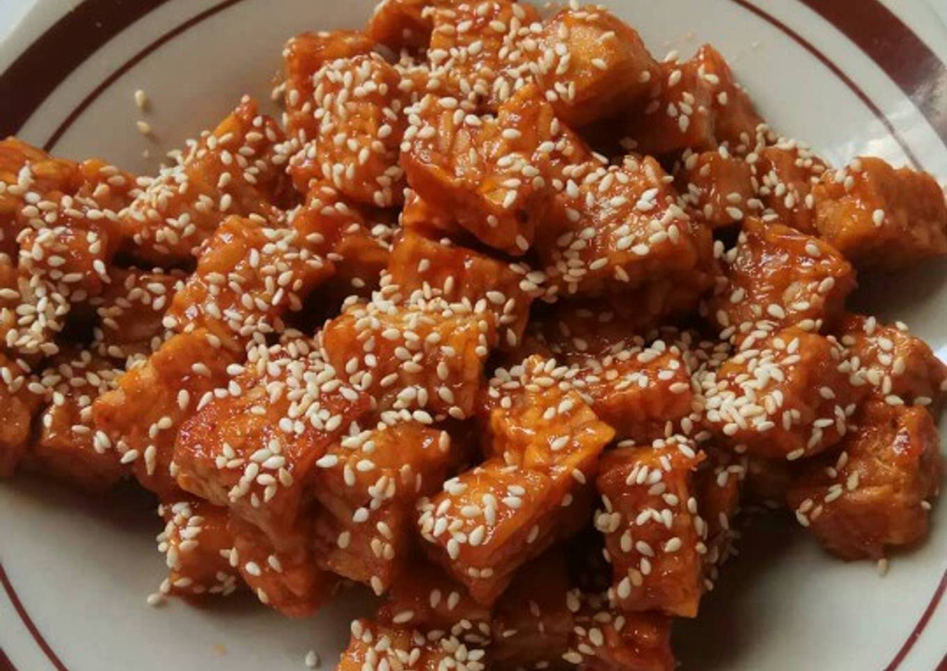 Tempe karamel vegetarian #5resepterbaruku