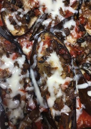 A picture of Keto Friendly Stuffed Eggplant.