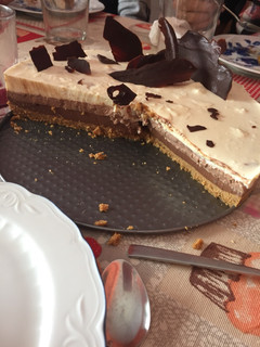 Una foto de Tarta de 3 chocolates