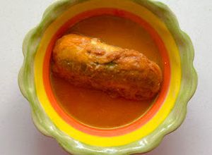 Una foto de Tortas de calabaza en caldo