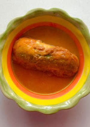 Una foto de Tortas de calabaza en caldo