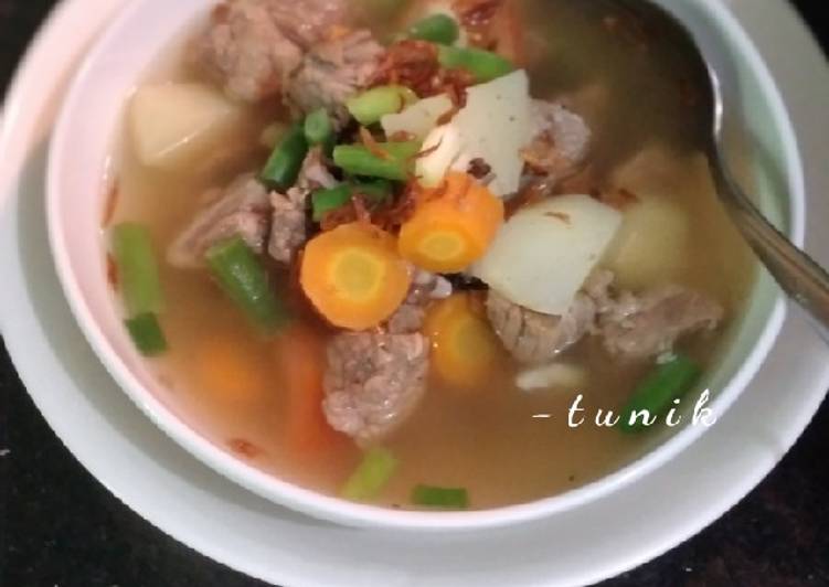 Cara Memasak 185. Sop Telelan Daging Sapi Untuk Jualan