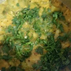 A picture of Ridge gourd Dal.