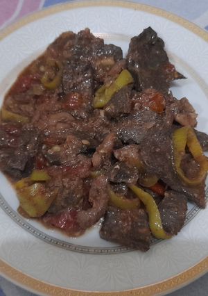 صورة لوصفة كبدة جملي 😋😋