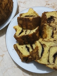 Foto resep Chiffon cake marmer+step by step