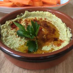 Broad Bean Hummus A picture of Broad Bean Hummus.