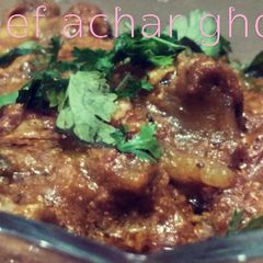 A picture of Beef achar gosht.