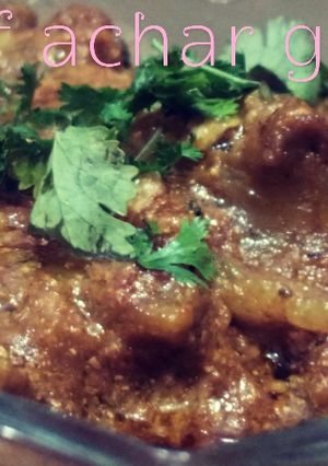 A picture of Beef achar gosht.