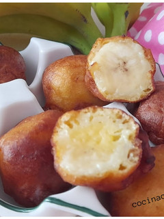 Una foto de Buñuelos de plátano