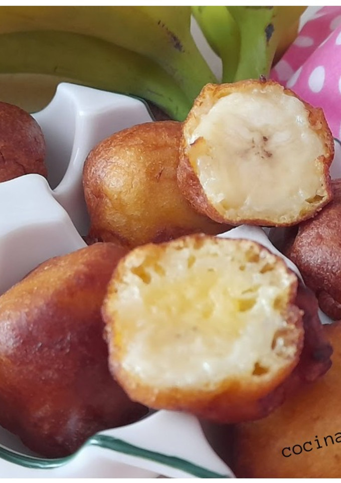 Una foto de Buñuelos de plátano