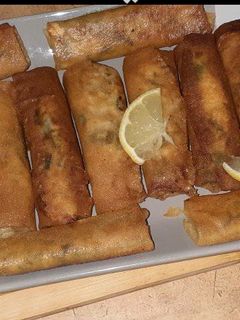 صورة لوصفة بوراك بحشوة السلق والكفة الدجاج والجبن