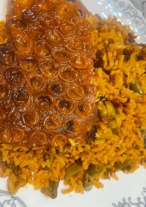 عکسی از دستور لوبیا پلو🤩