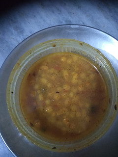 A picture of Pakodi aloo / potato pakodi curry.