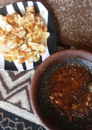 Foto resep Pisang crispy sambal hot plate