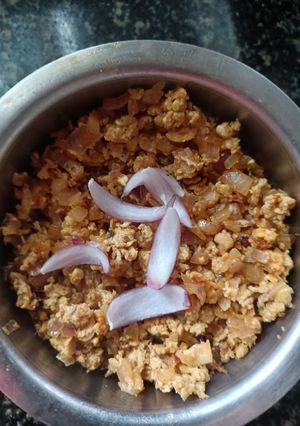 A picture of Chettinad Scrambled Egg masala.