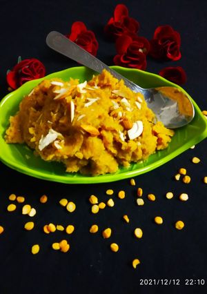 बेसन का दानेदार हलवा(BESAN KA DANEDAR HALWA RECIPE IN HINDI) रेसिपी मुख्य फोटो