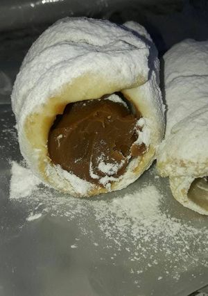 Una foto de Cañoncitos de dulce de leche
