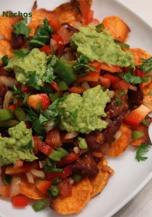 A picture of Baked Sweet Potato Nachos.