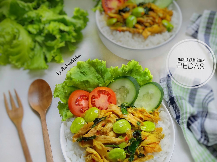 Bagaimana Membuat Nasi Ayam Suir Pedas (Rice Bowl) yang Menggugah Selera