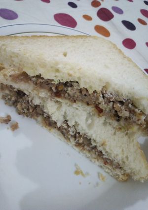 A picture of Keema sandwich.