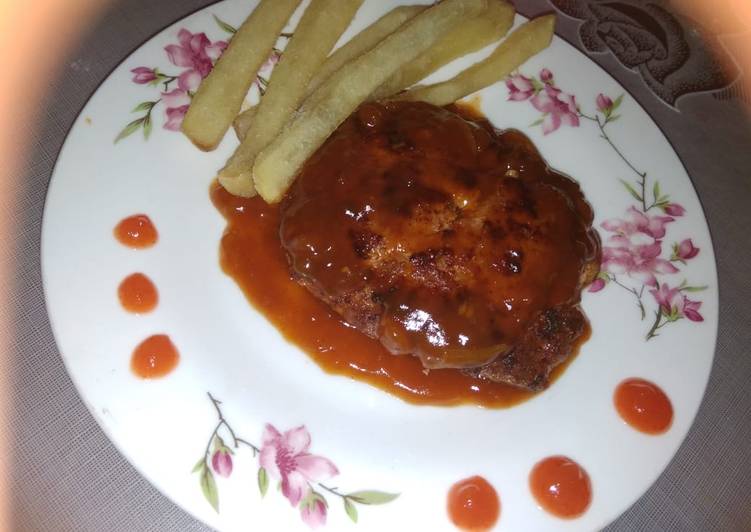 Resep Steak Daging Sapi Giling Oleh Rizqa Amanati Cookpad