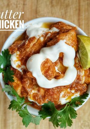 A picture of Butter chicken (packet masala).