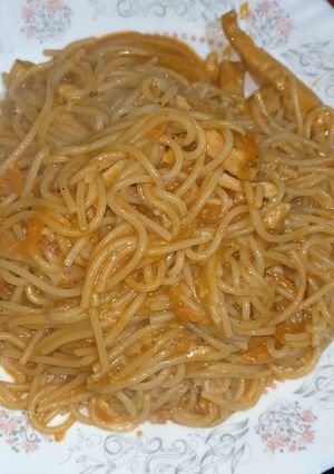 صورة لوصفة مكرونة بالفراخ 😋😋🍝