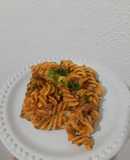 Fusilli a la boloñesa al horno