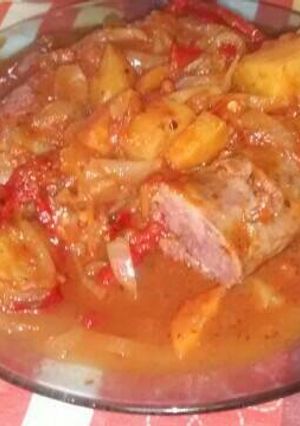 Una foto de Chorizos a la pomarola