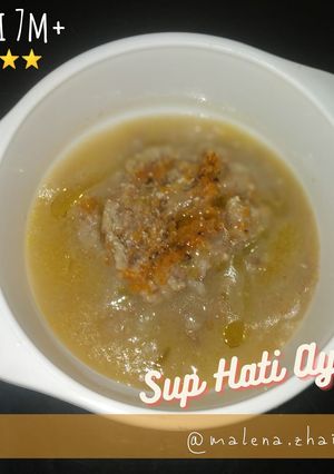 Foto resep Sup hati ayam (mpasi 4⭐) bisa untuk 6/7/8 bulan. textur menyesuaikan