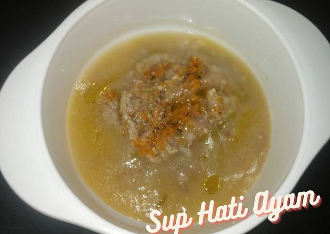 Sup hati ayam (mpasi 4⭐) bisa untuk 6/7/8 bulan. textur menyesuaikan