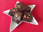Una foto de brownies keto