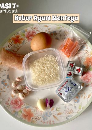 Foto resep MPASI 7+ Bubur ayam mentega Dr meta