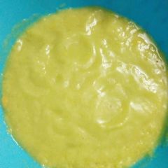 A picture of Sweet corn and avacado puree.
