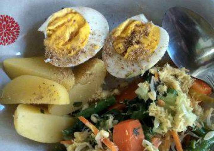 Gudangan sayur(Lunch diet low calorie)