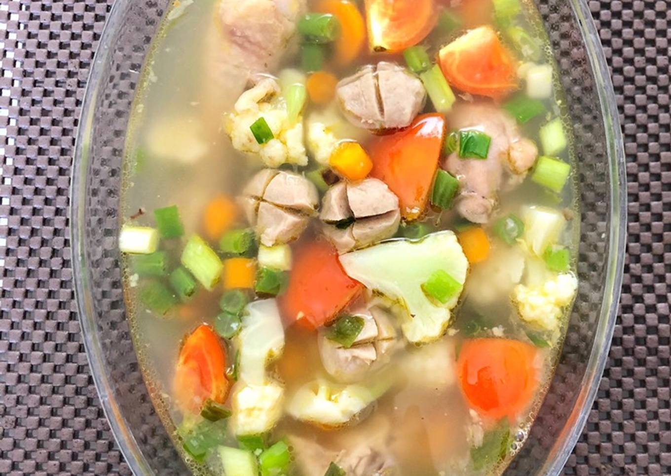 Sop Sayur Ayam Baso