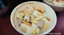 Hình ảnh món Almond Panna cotta Lychee dessert - Chè khúc bạch quốc dân