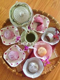 Hình của món Bánh Mochi Nhật Bản.