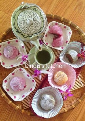 Hình của món Bánh Mochi Nhật Bản.