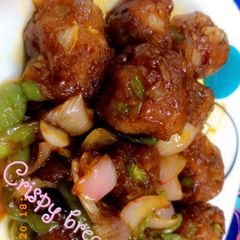 Crispy bread chilli manchurian A picture of Crispy bread chilli manchurian.