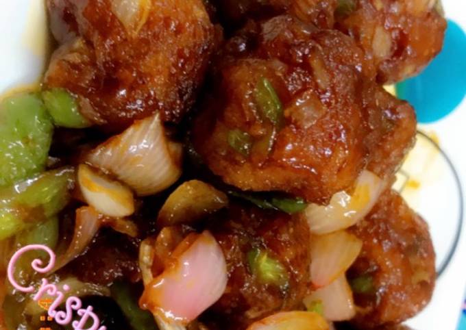 Easiest Way to Prepare Super Quick Homemade Crispy bread chilli manchurian