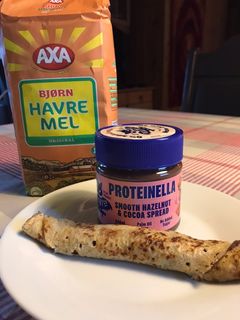 Zablisztes palacsinta, proteines csoki krémmel :) ❌cukor nélkül ❌pálma étolaj nélkül recept fotója