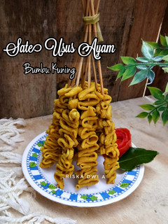 Foto resep Sate Usus Ayam Bumbu Kuning