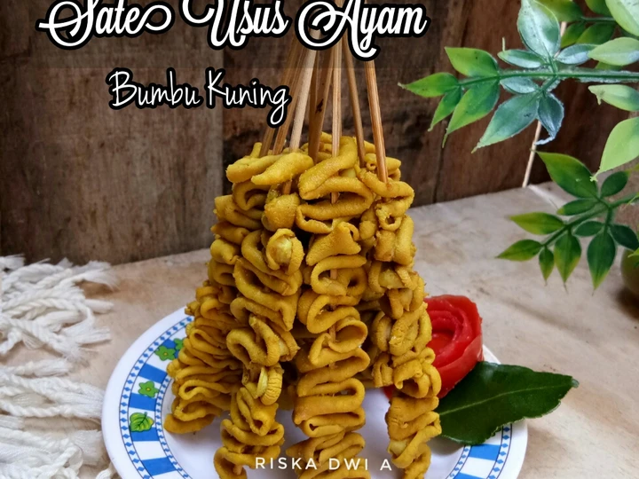 Langkah Mudah untuk Membuat Resep Sate Usus Ayam Bumbu Kuning yang Uenak Anti Ribet, Uenak Banget