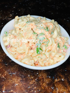 A picture of Macaroni salad.