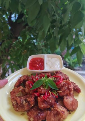 Foto resep Sosis & Pentol Geprek Saus Mentega