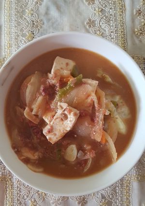 Foto resep Sup Tahu Pasta Kedelai