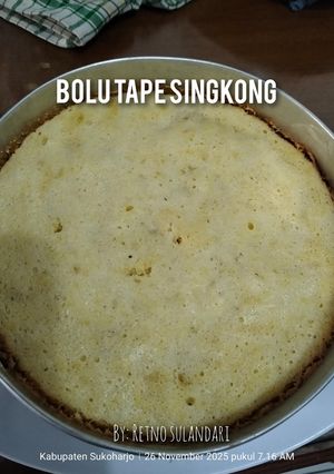 Foto resep 50°°° Bolu tape singkong
