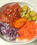 Poke de salmón